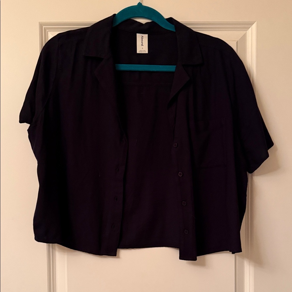 Abound Black Button-Down Shirt